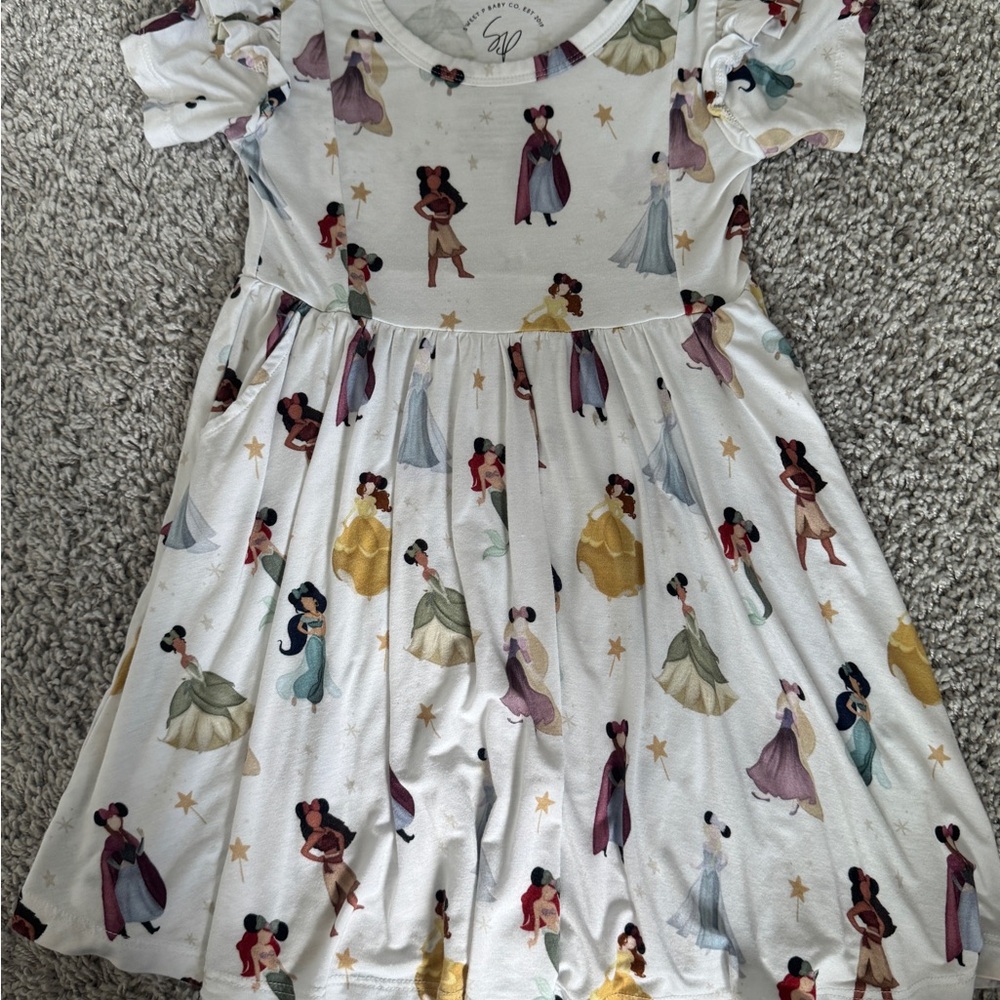 Kids Princess Print Dress
